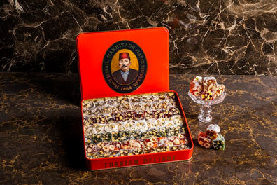 Mixed Turkish Delight Small Metal Box